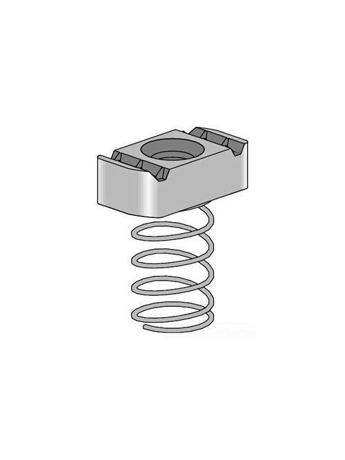 Product image for Power-Strut PS RS 5/8 EG 5/8 Inch Electrogalvanized Channel Clamping Nut with Regular Spring