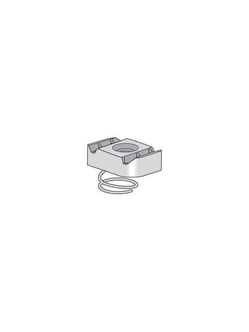 Product image for Power-Strut PS SS 1/2 EG 1/2 Inch Electrogalvanized Channel Clamping Nut with Short Spring