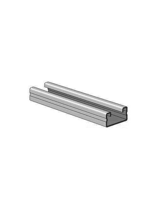 Product image for Power-Strut PS 560 10 PG 1-5/8 x 13/16 Inch 16 Gauge Pre-Galvanized Solid Channel