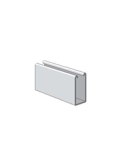 Product image for Unistrut PS 100 10 PG 10 Foot x 1-5/8 Inch x 3-1/4 Inch 12 Gauge Pre-Galvanized Solid Channel