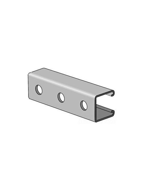 Product image for Unistrut PS 210 H 10 PL 1-5/8 x 1-5/8 Inch 14 Gauge Plain Steel Punched Hole Channel