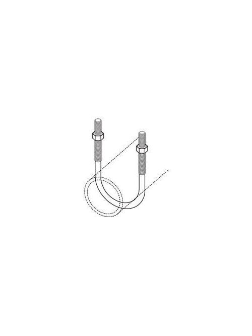 B-Line Series B501-31/2ZN 3-1/2 x 3/8 Inch U Bolt B-Line Series B501-31/2ZN 3-1/2 x 3/8 Inch U Bolt