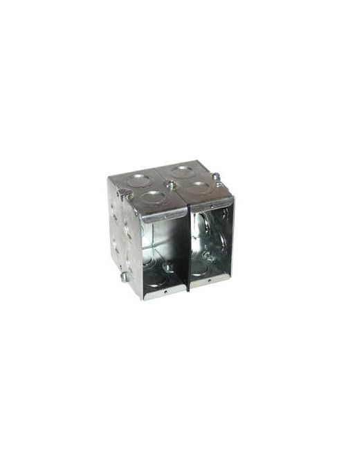 Crouse-Hinds Series TP685 7-3/8 x 2-1/2 x 3-3/4 Inch Steel 4-Gang Masonry Box Crouse-Hinds Series TP685 7-3/8 x 2-1/2 x 3-3/4 Inch Steel 4-Gang Masonry Box