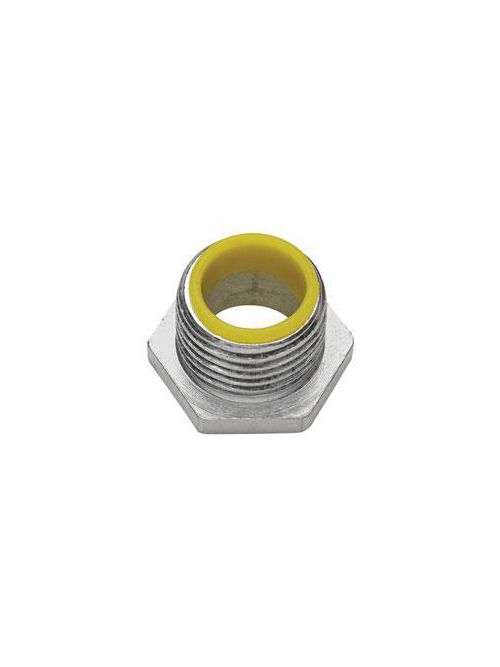 Crouse-Hinds Series 1054 1-1/2 Inch Malleable Iron Insulated Threaded Rigid Conduit Bushed Nipple Crouse-Hinds Series 1054 1-1/2 Inch Malleable Iron Insulated Threaded Rigid Conduit Bushed Nipple
