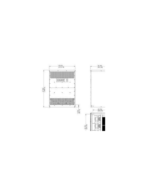 Product image for Square D EX150T3H 150 kVa 480 VAC Delta Primary 208 Star/120 VAC Low Voltage Distribution Transformer