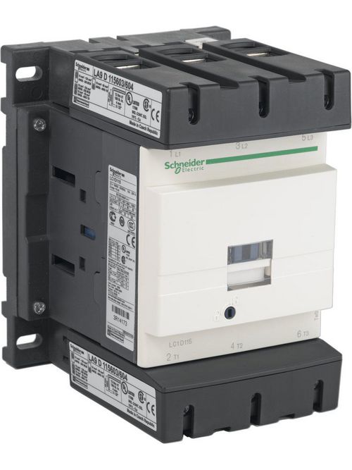 Product image for Square D LC1D115G7 600 VAC 115 Amp 3-Pole 1NO 1NC Screw Terminal Full Voltage Non-Reversing IEC Contactor