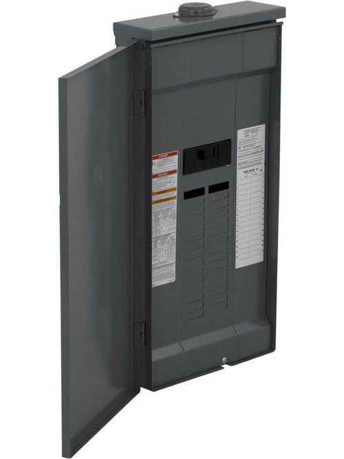 Product image for Square D QO130M200RB 120/240 VAC 200 Amp 1-Phase 3-Wire Convertible Main Breaker Load Center Box and Interior