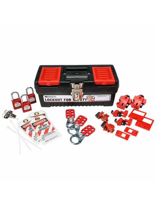 Brady 105964 Kit Lockout Breaker Personal Toolbox with 3 Safety Padlocks Brady 105964 Kit Lockout Breaker Personal Toolbox with 3 Safety Padlocks