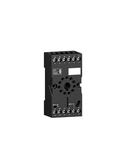 Product image for Square D RUZC3M 250 Volt 10 Amp 35 mm Din Rail/Panel Mount Box Lug Connector Terminal Relay Socket