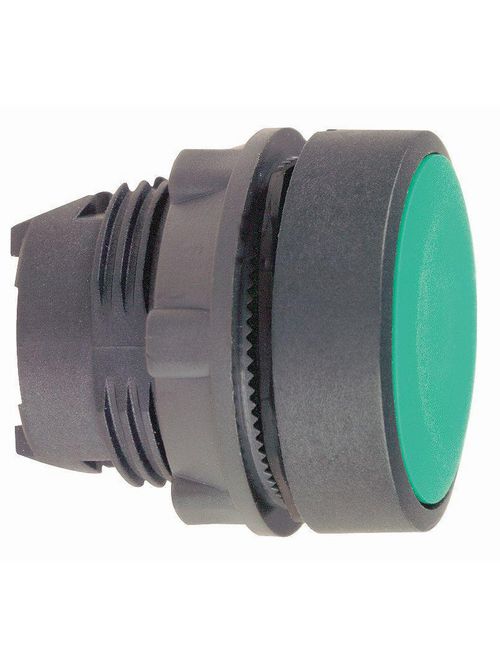 Product image for Square D ZB5AA3 22 mm Green Round Flush Momentary Non-Illuminated Push Button Operator
