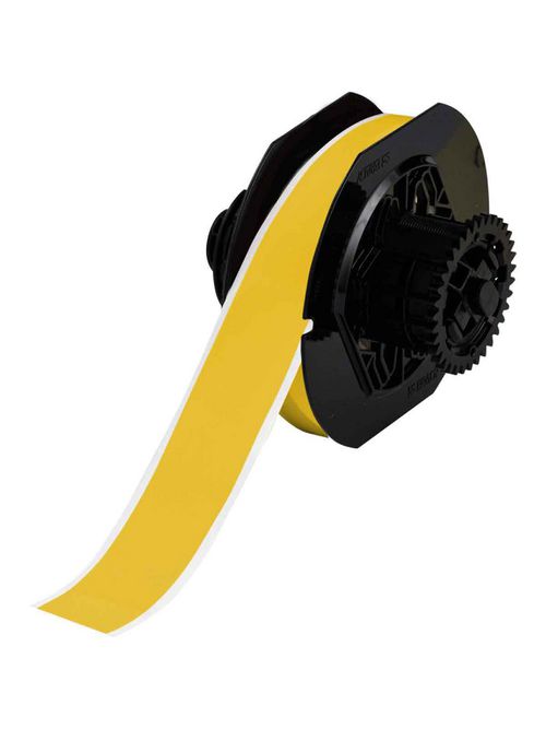 Brady B30C-1125-595-YL 1-1/8 Inch x 100 Foot Indoor/Outdoor Vinyl Yellow Label Brady B30C-1125-595-YL 1-1/8 Inch x 100 Foot Indoor/Outdoor Vinyl Yellow Label
