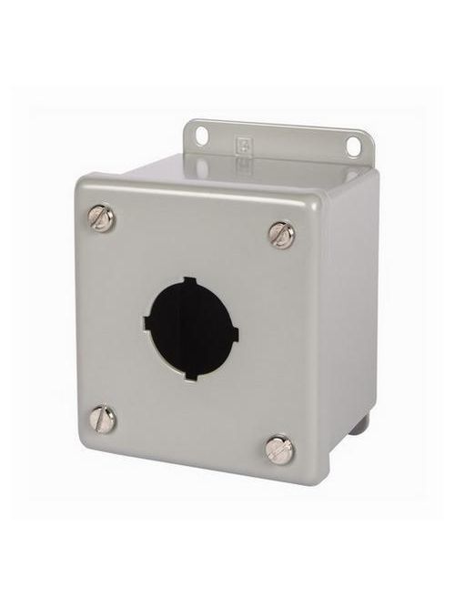 Siemens Industry P30EMS01 83 x 70 x 89 mm 1-Hole NEMA 12/13 Painted Steel Enclosure Siemens Industry P30EMS01 83 x 70 x 89 mm 1-Hole NEMA 12/13 Painted Steel Enclosure