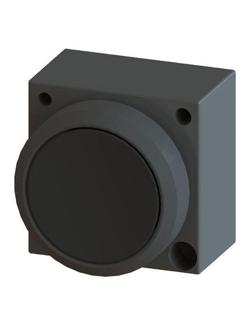 Product image for Siemens 3SB3000-0AA11 22 mm IP66 Black Plastic 2-Position Momentary Non-Illuminated Push Button Operator