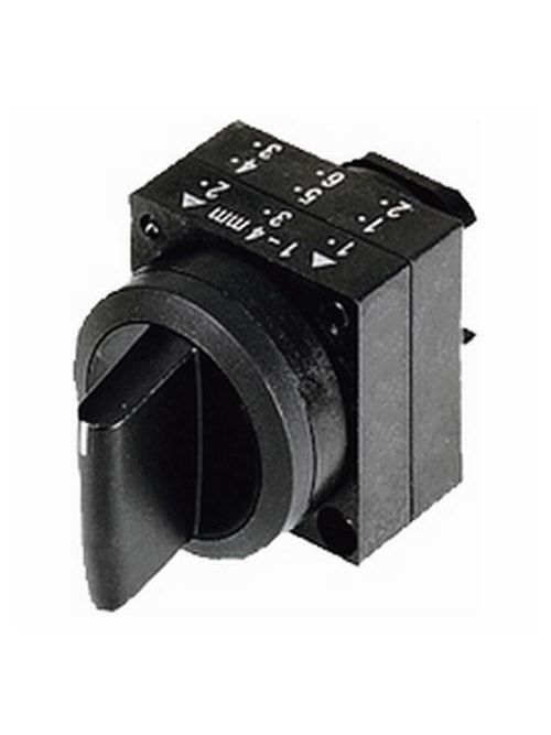 Product image for Siemens 3SB3000-2DA11 22 mm 3-Position Black Plastic Round Knob Non-Illuminated Selector Switch
