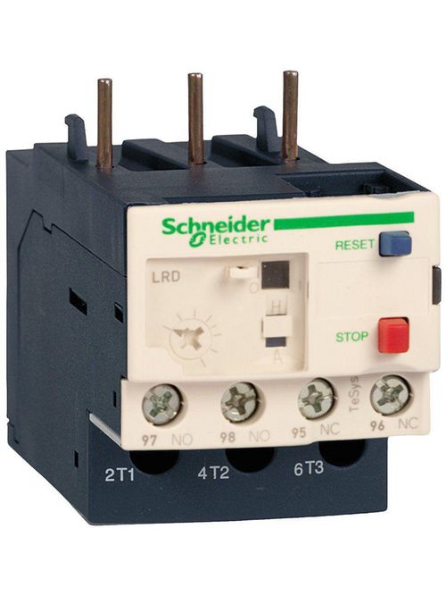 Product image for Square D LRD21 600 Volt 18 Amp 3-Pole Bi-Metallic Screw Clamp Terminal Thermal Overload Relay