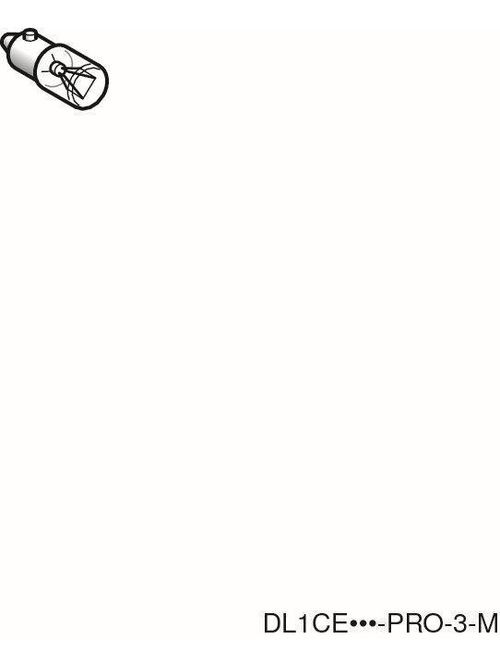 Product image for Square D DL1CE130 130 Volt 2.4 W BA9S Push Button Incandescent Bulb