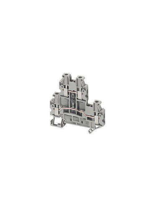 Product image for Square D NSYTRV24D 2 mm 4-Point Gray 26 to 12 AWG Solid/Stranded Copper Screw Terminal Block