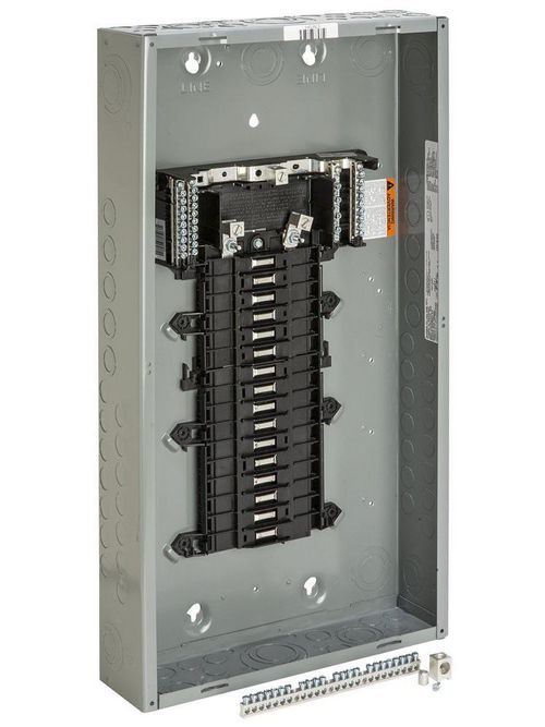 Product image for Square D QO132L125G 120/240 VAC 125 Amp 1-Phase 3-Wire 32-Circuit Convertible Main Lug Load Center Box and Interior