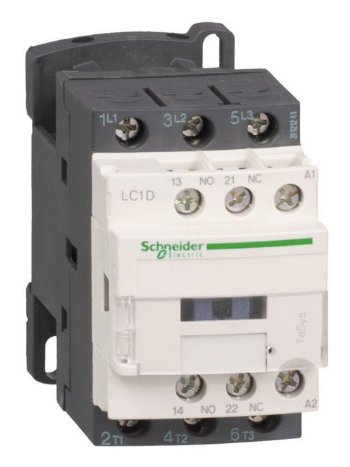 Product image for Square D LC1D09B7 600 VAC 9 Amp 3-Pole 1NO 1NC Screw Terminal Full Voltage Non-Reversing IEC Contactor