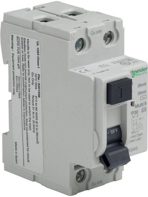 Square D 60949 2-Pole 25 Amp 30 mA AC SIE 120/240 Volt Ground Fault Protector Product image for Square D 60949 2-Pole 25 Amp 30 mA AC SIE 120/240 Volt Ground Fault Protector