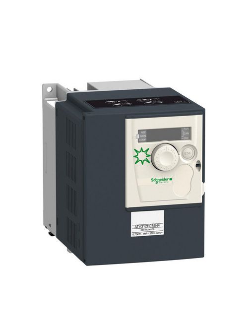 Product image for Square D ATV312H075N4 480 VAC 1 Hp 3-Phase Open Type Variable Speed Drive