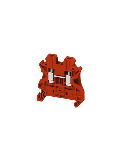 Product image for Square D NSYTRV42RD 4 mm 2-Point Red 26 to 10 AWG Solid/Stranded Copper Screw Terminal Block