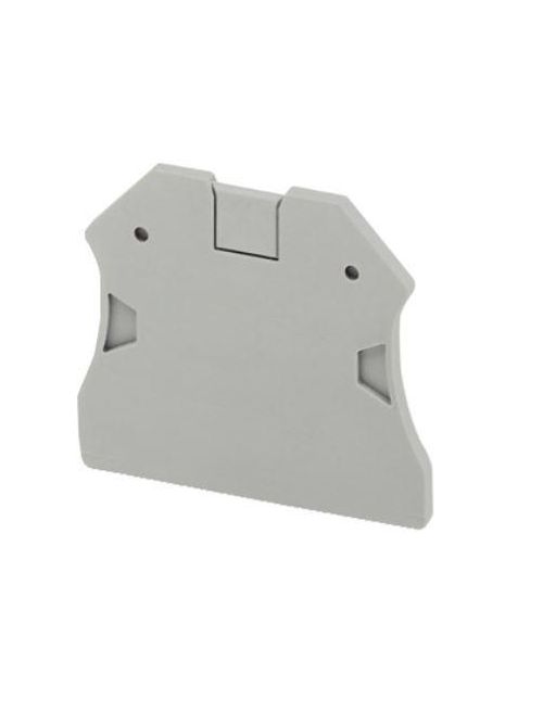 Product image for Square D NSYTRAC22 2 mm 2-Point Gray Screw Terminal Block End Cover