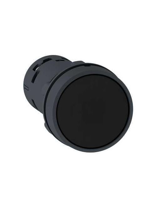 Product image for Square D XB7NA21 22 mm 600 VAC 1.2 Amp 1NO Black Round Spring Return Flush Push Button