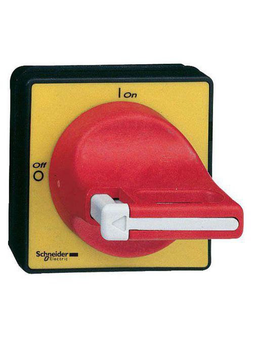 Square D KCF2PZ 60 x 60 mm Red/Yellow Front Plate and Rotary Handle Product image for Square D KCF2PZ 60 x 60 mm Red/Yellow Front Plate and Rotary Handle