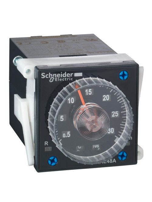 Product image for Square D RE48AML12MW 24 to 240 VAC/VDC 5 Amp 0.02 Second to 300 Hour Multi-Function Timing Relay