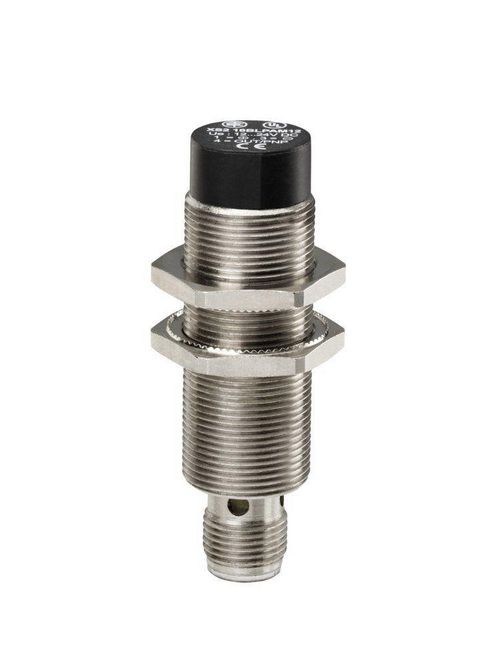Product image for TES XS218BLPAM12 inductive sensor XS2 M18, L64mm, brass, Sn8mm, 12..24VDC, M12