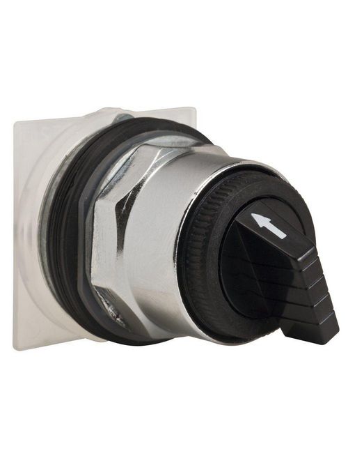 Product image for Square D 9001KS88B 30 mm 4-Position Black Maintained Knob Non-Illuminated Selector Switch Operator
