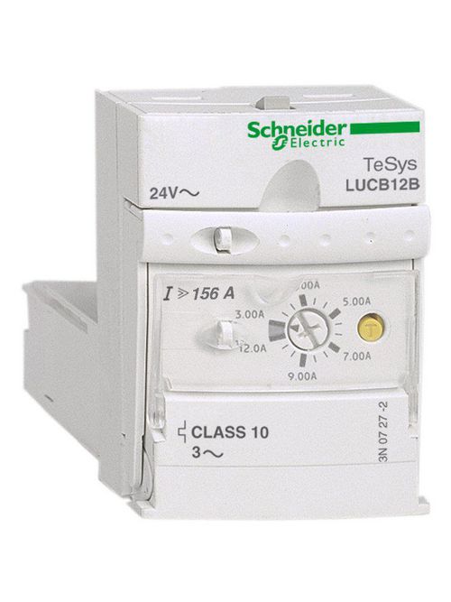 Product image for Square D LUCB32BL 24 VDC 8 to 32 Amp 3-Phase Class 10 Thermal Motor Starter Advanced Control Unit