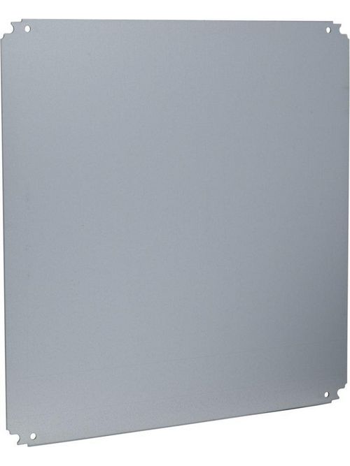 Product image for Square D NSYMM66 21.7 Inch x 21.7 Inch Plain Galvanized Steel Mounting Plate