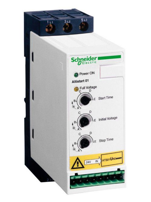 Product image for Square D ATS01N209RT 440 to 480 VAC 9 Amp 5 Hp 3-Phase IP20 Soft Starter