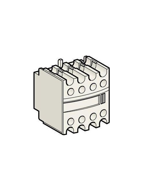 Product image for Square D LADN31 690 VAC 10 Amp 8-Pole 3NO 1NC Front Mount Screw Clamp Terminal Contactor Auxiliary Contact