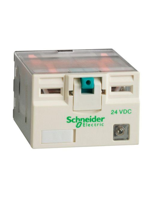 Product image for Square D RPM42BD 24 VDC 15 Amp 4NO 4NC Din Rail/Panel Mount Plug-In Relay