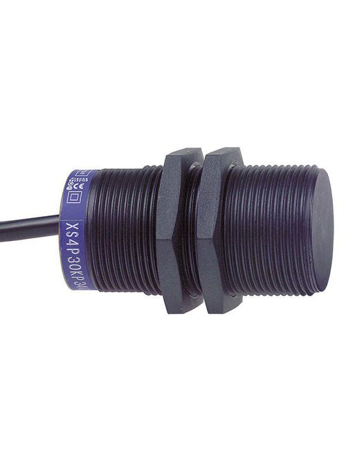 Product image for TES XS4P30MA230 Inductive proximity sensors XS, inductive sensor XS4 M30, L62mm, PPS, Sn15mm, 24...240VAC/DC, cable 2 m