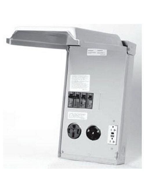 Midwest Electric Products U075CTL010 120/240 Volt 100 Amp Galvanized Steel Unmetered Power Outlet Midwest Electric Products U075CTL010 120/240 Volt 100 Amp Galvanized Steel Unmetered Power Outlet