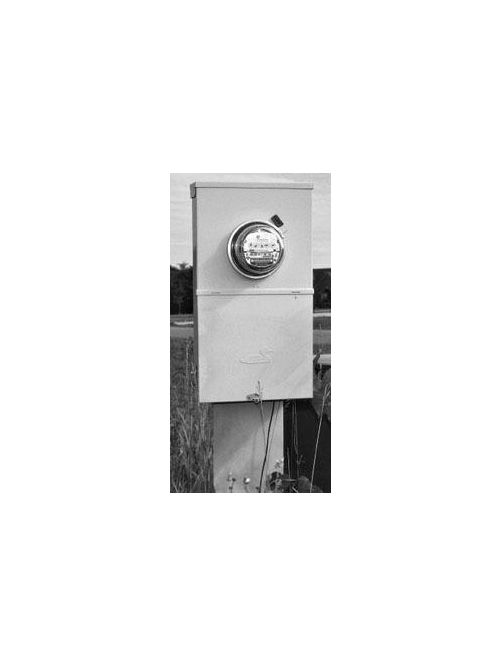 Midwest Electric Products R282C1P6H 120/240 Volt 200 Amp Galvanized Steel Ringless Metered Power Outlet Midwest Electric Products R282C1P6H 120/240 Volt 200 Amp Galvanized Steel Ringless Metered Power Outlet