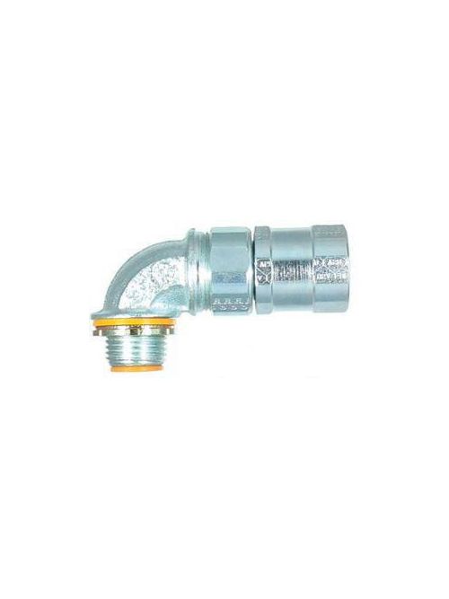 American Fittings FLX5090B 1/2 Inch 90 Degrees Insulated FMC Connector American Fittings FLX5090B 1/2 Inch 90 Degrees Insulated FMC Connector