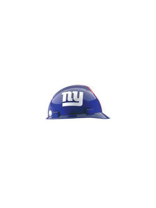 Product image for MSA Safety 818403 Polyethylene Shell New York Giants Officially Licensed Standard Protective Cap with 1-Touch Suspension