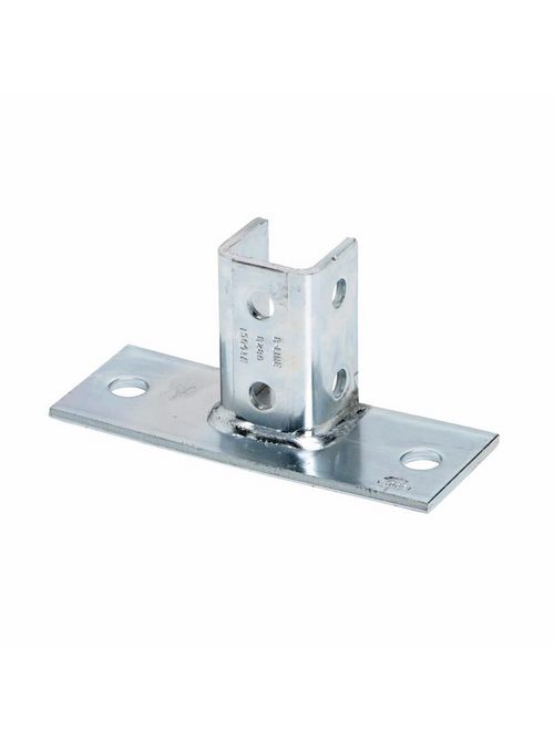 B-Line Series B280FLZN 8 x 3-1/8 x 3-1/2 Inch Zinc Plated Channel Post Base B-Line Series B280FLZN 8 x 3-1/8 x 3-1/2 Inch Zinc Plated Channel Post Base