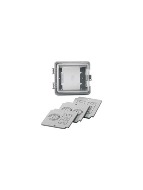 Product image for Eaton Wiring Devices WIU-2W 2-Gang White Horizontal/Vertical Mount While in Use Weather Protective Cover