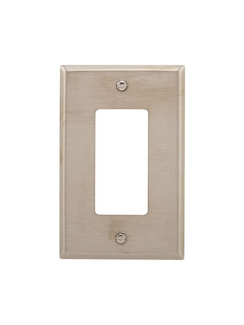 Eaton Wiring Devices 93934-BOX 1-Gang 302/304 Stainless Steel Medium Decorator Wallplate Eaton Wiring Devices 93934-BOX 1-Gang 302/304 Stainless Steel Medium Decorator Wallplate