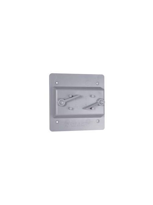 TayMac Corp PTC200GY 2-Gang Gray Polycarbonate Toggle Receptacle Cover TayMac Corp PTC200GY 2-Gang Gray Polycarbonate Toggle Receptacle Cover