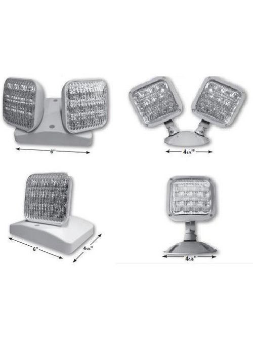 Product image for New Horizon Lighting NHL-RHX2-LED-WP-GREY PC-2-R-W-RC Lightpipe Combo Unit