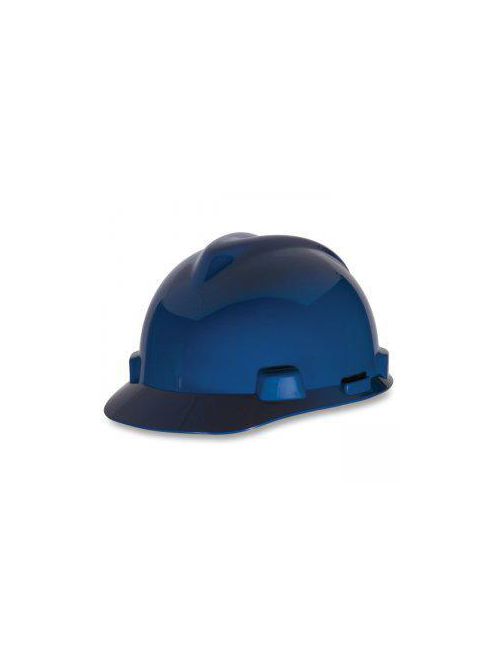 Product image for MSA Safety 463943 Blue Polyethylene Shell Standard Slotted Protective Cap with Staz-On Suspension
