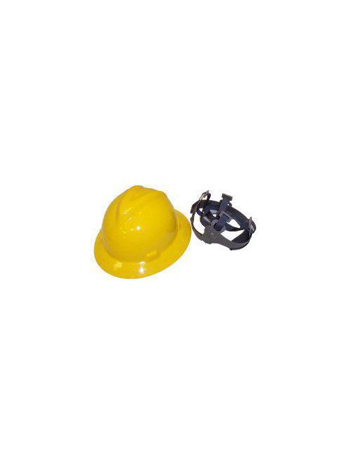 Product image for MSA Safety 454730 Yellow Polyethylene Shell Standard Non-Slotted Protective Hat with Staz-On Suspension
