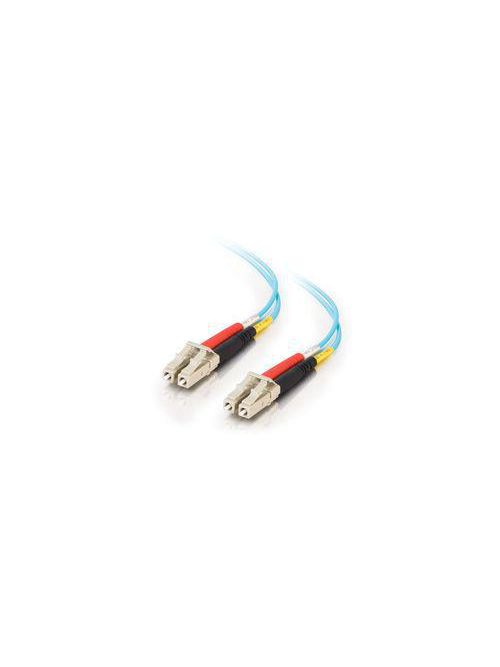 QUIKTRON 852-LL2-009 LC-LC DUPLEX 50 MICRON 10GIG AQUA FIBER JUMPER 3 METER Product image for QUIKTRON 852-LL2-009 LC-LC DUPLEX 50 MICRON 10GIG AQUA FIBER JUMPER 3 METER
